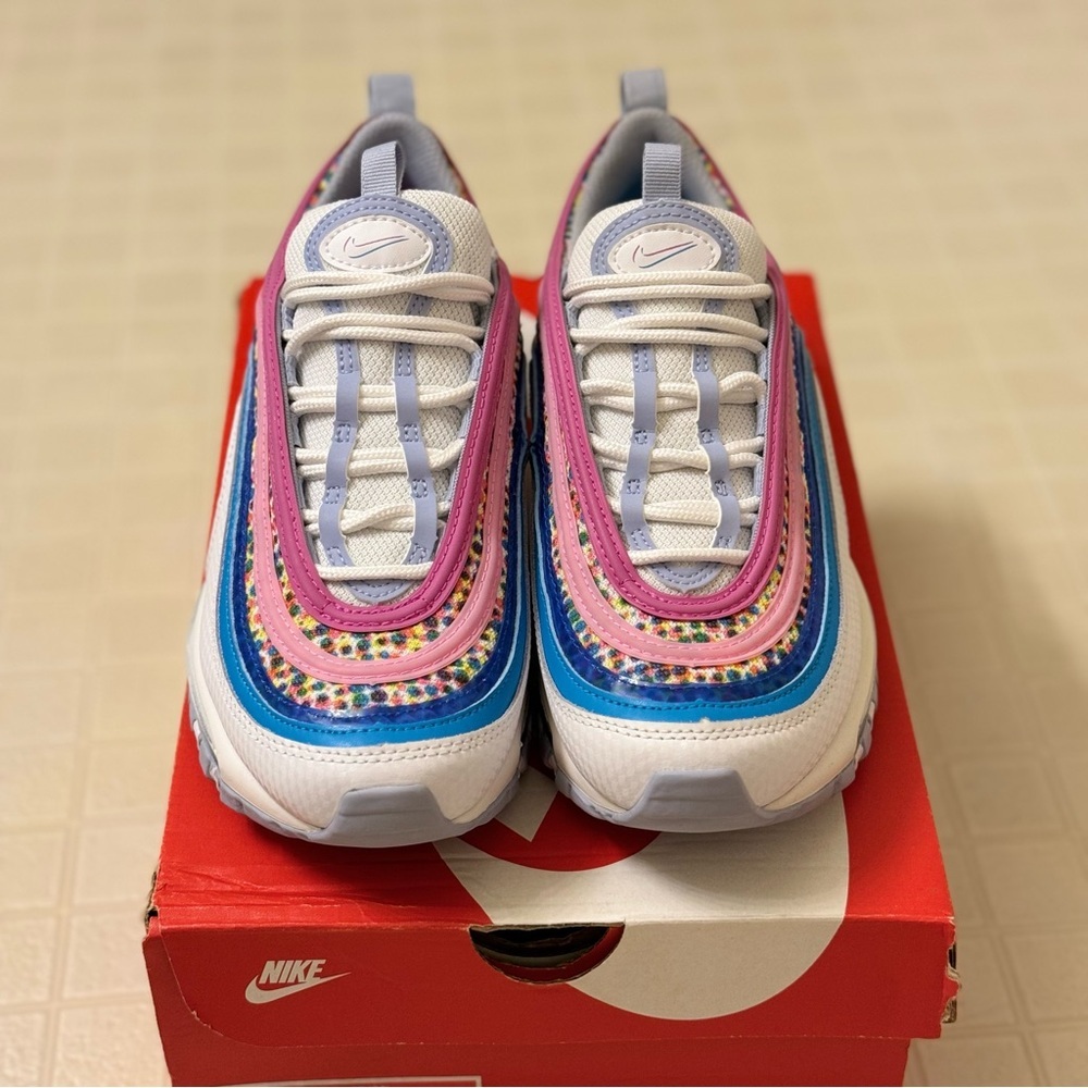 NIKE AIR MAX 97 SE GS 'BRIGHT COLORS 5.5Y - Picture 3 of 8
